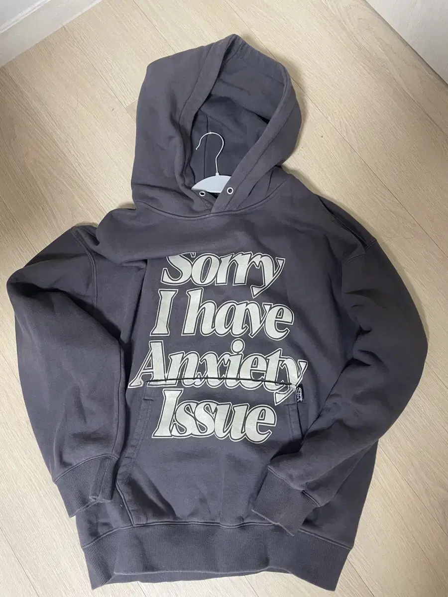 스컬프터 social anxiety hoodie charcoal